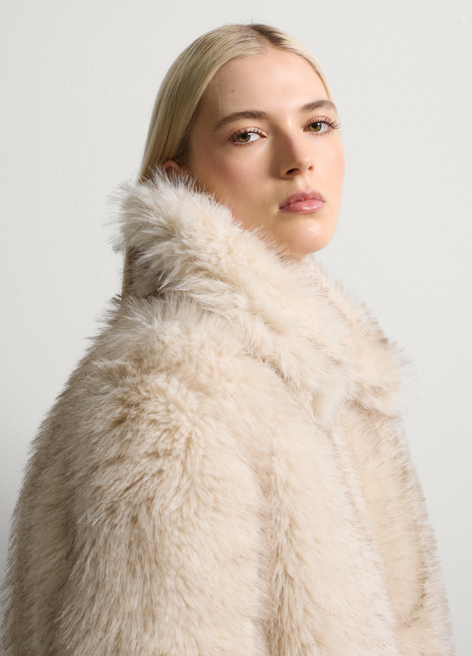 Stefanel - Giacca bianca vestibilità over, Donna, Bianco ghiaccio, Taglia M