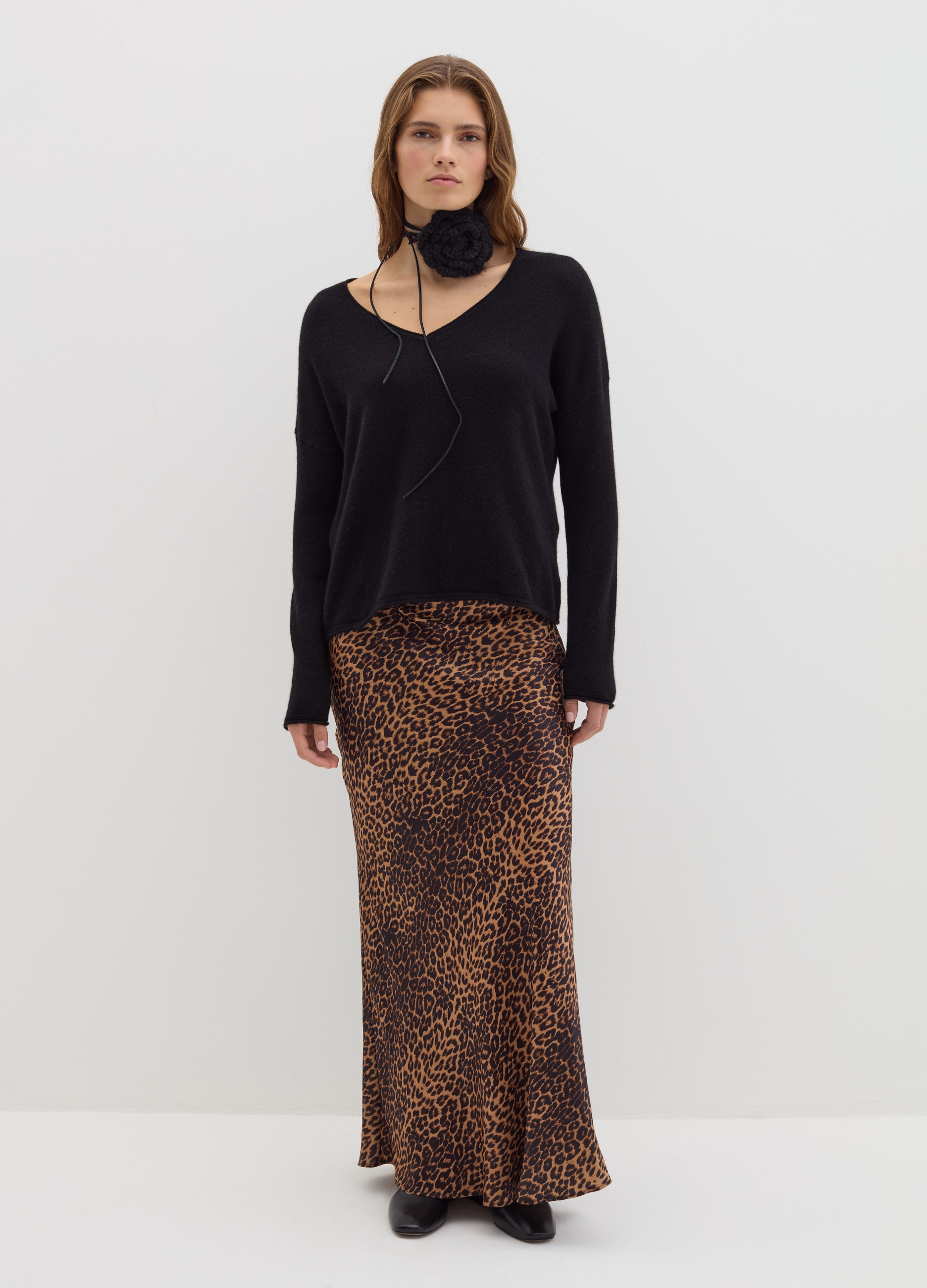 Stefanel - Maglia in cashmere con lurex, Donna, Nero, Taglia XS