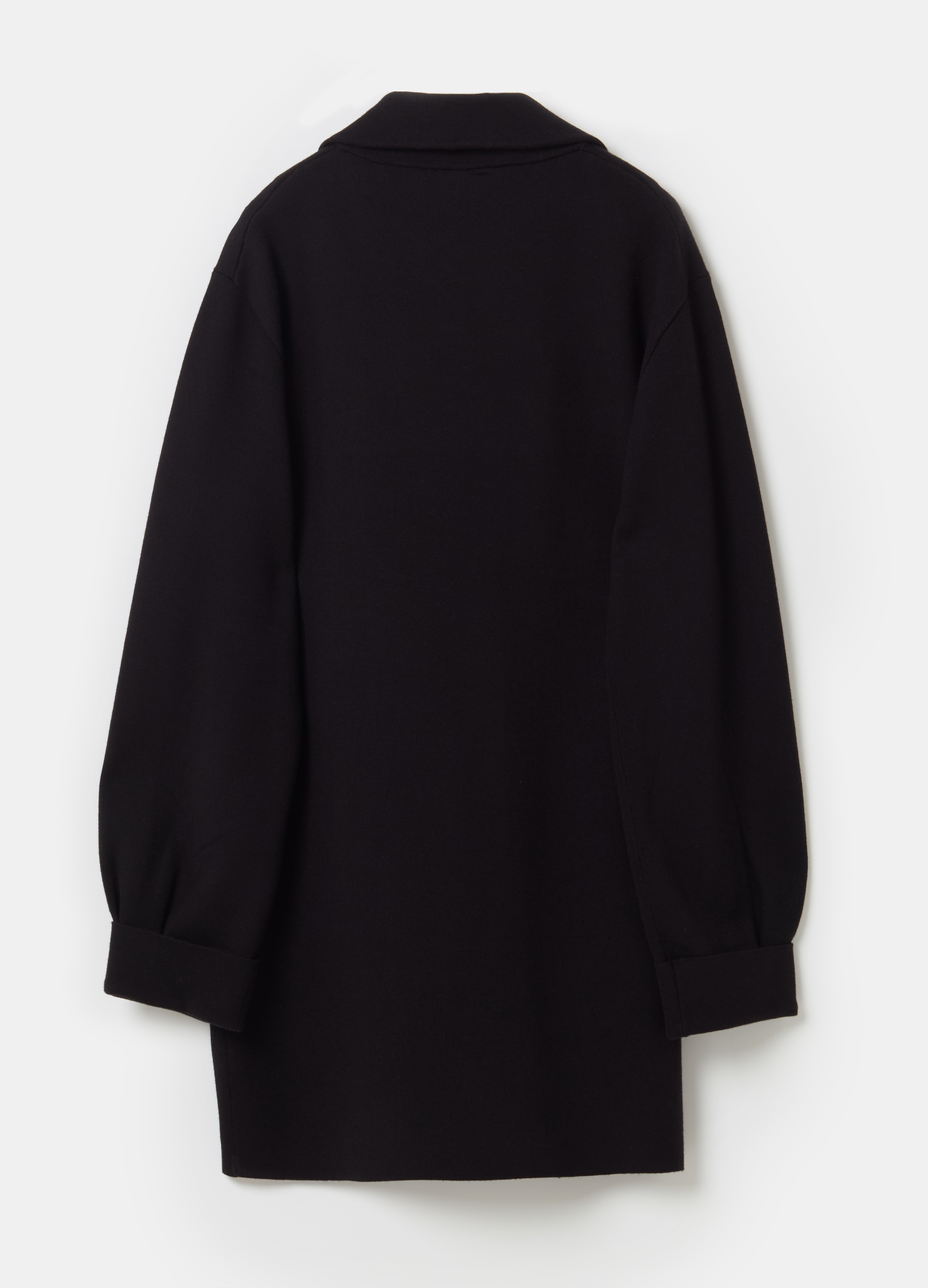 Stefanel - Coatigan oversize con tasche, Donna, Nero, Taglia XS