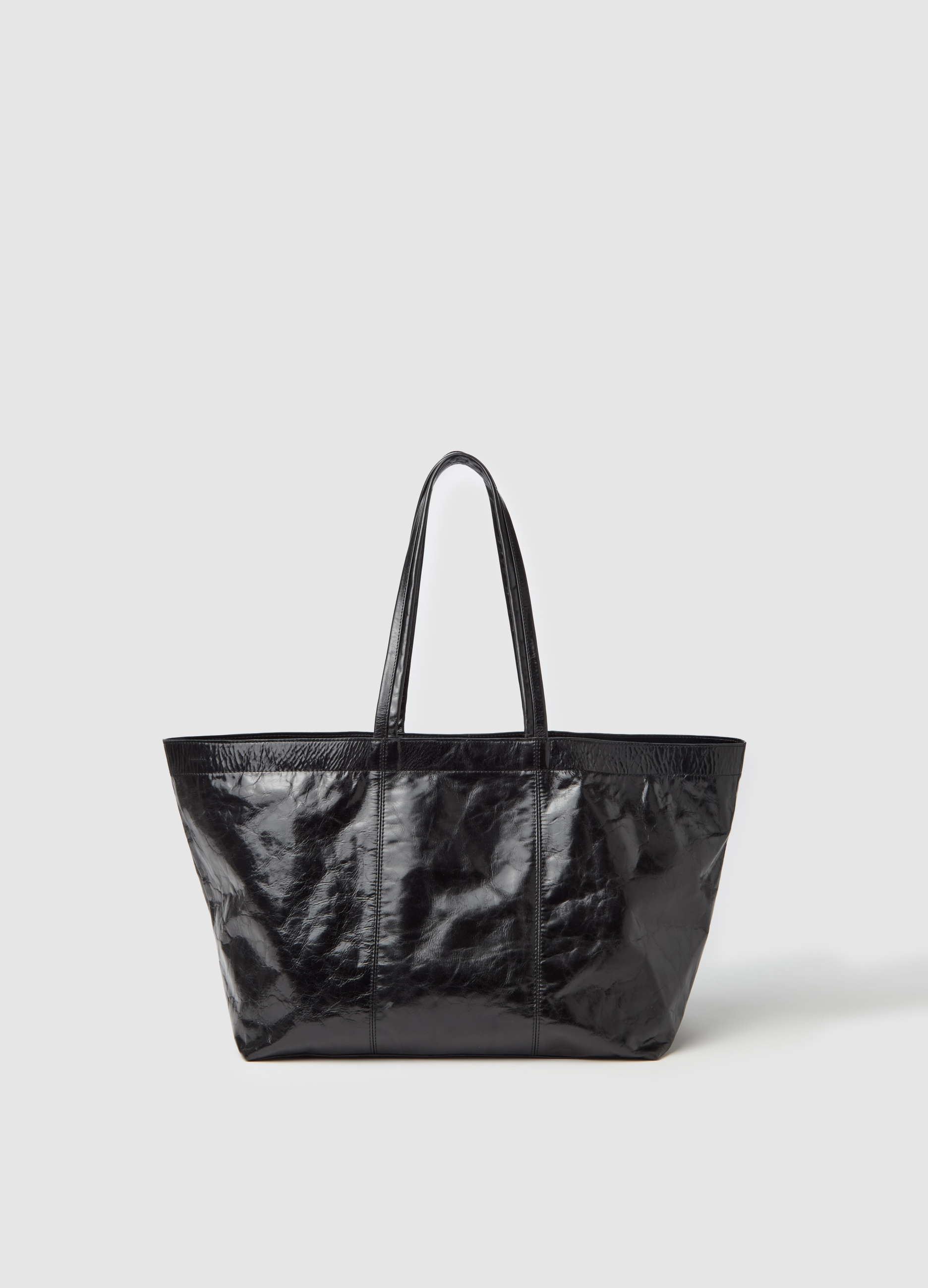 Stefanel - Borsa tote grande soft, Donna, Nero, Taglia ONE SIZE