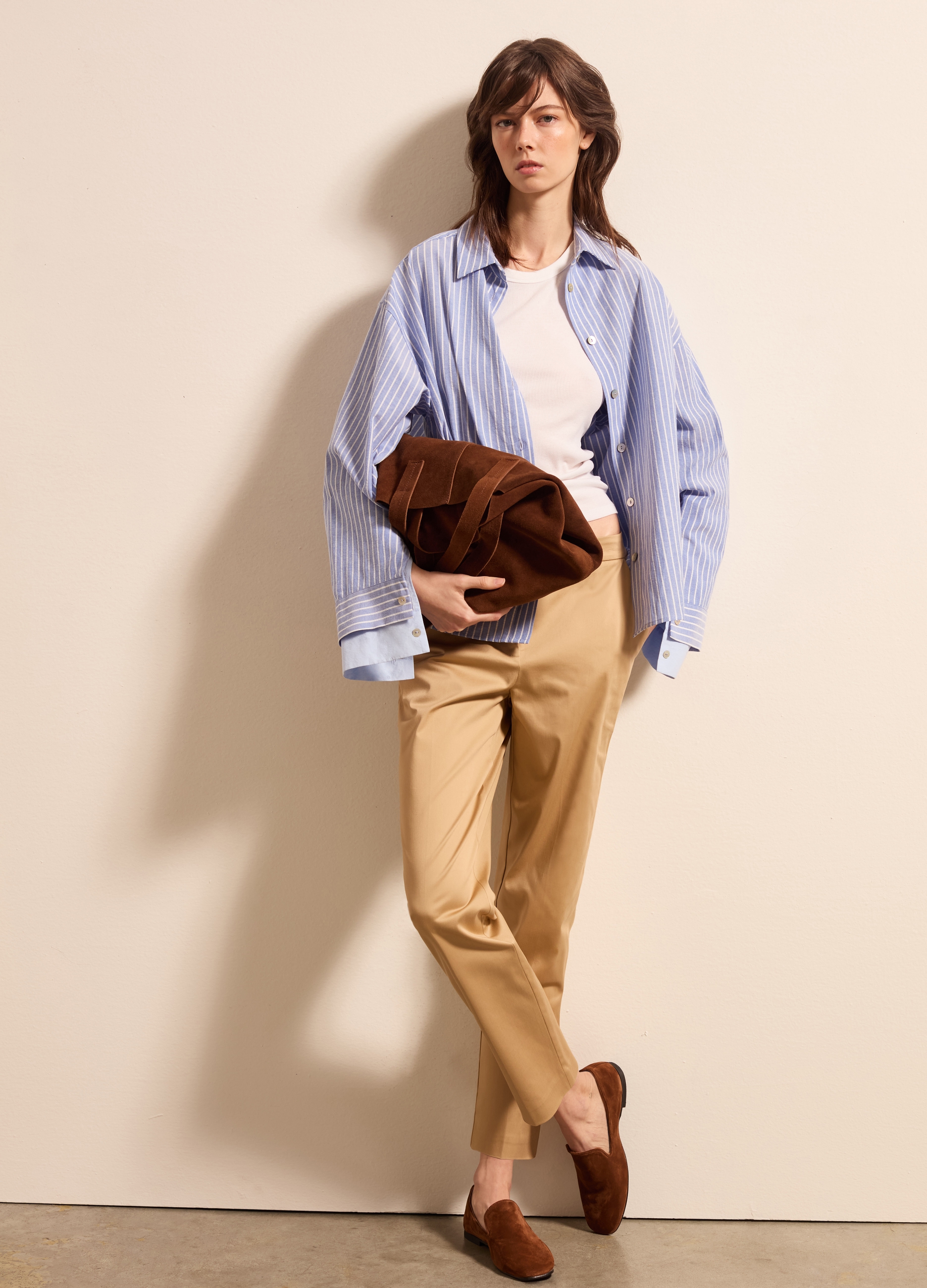 Stefanel - Pantalone chino in cotone stretch, Donna, Beige, Taglia 36