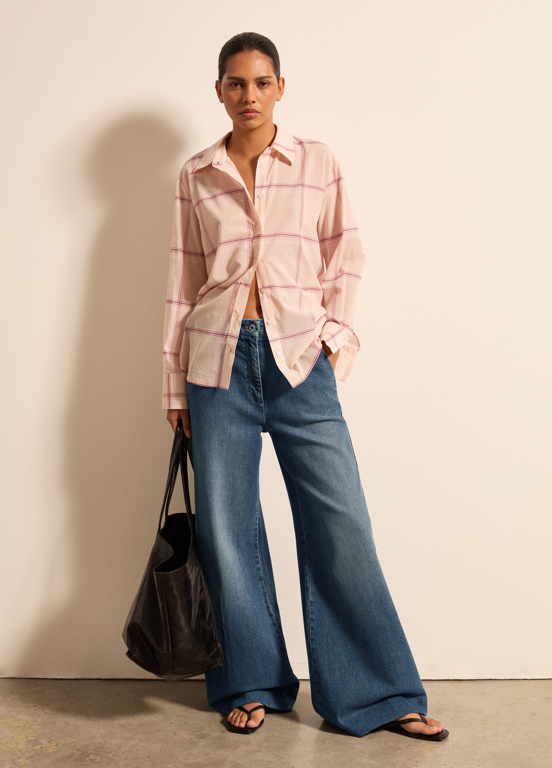 Stefanel - Jeans palazzo a gamba larga, Donna, Lavaggio medio, Taglia 38