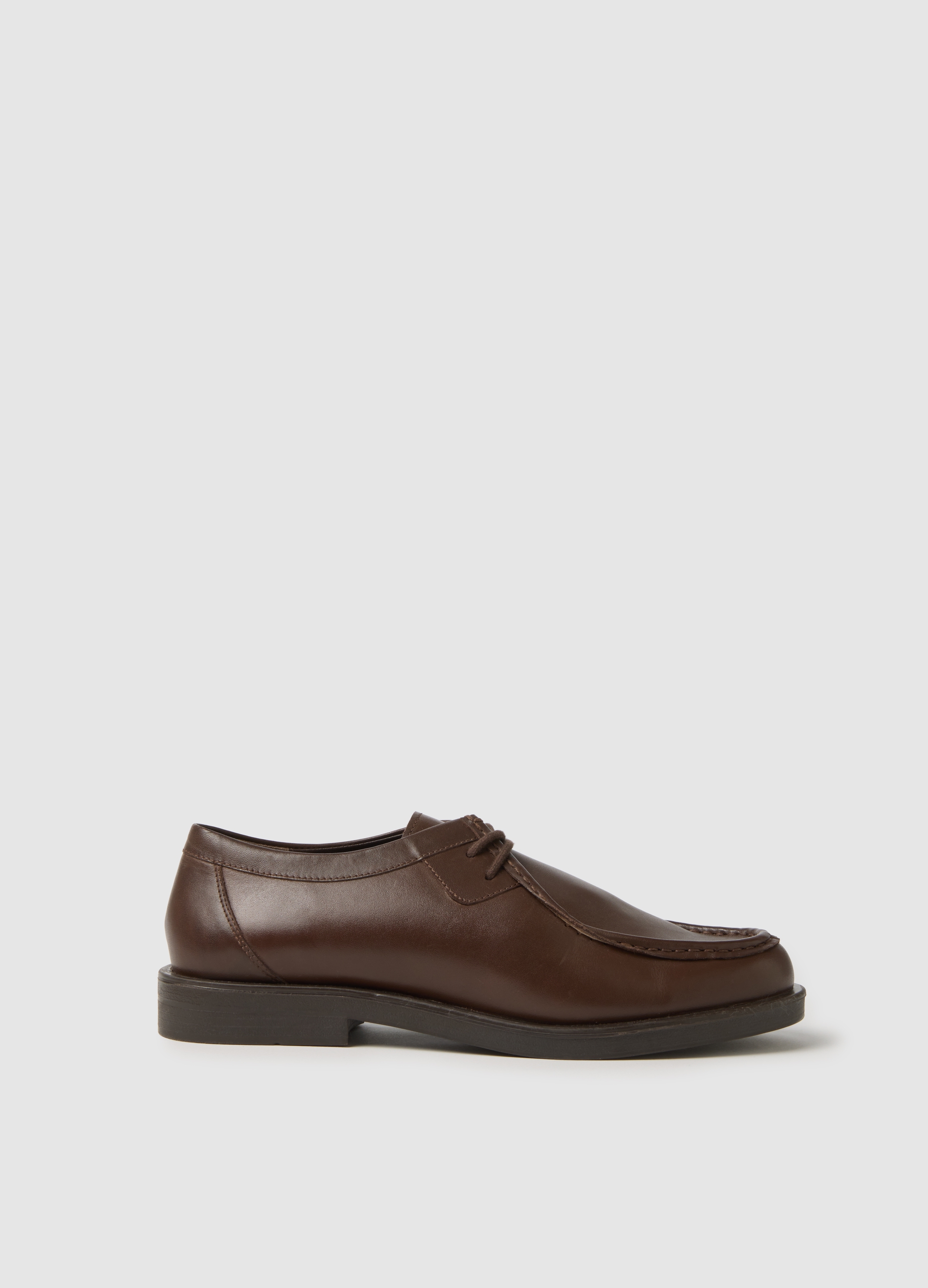 Stefanel - Scarpe in vera pelle marroni, Donna, Marrone scuro, Taglia 36