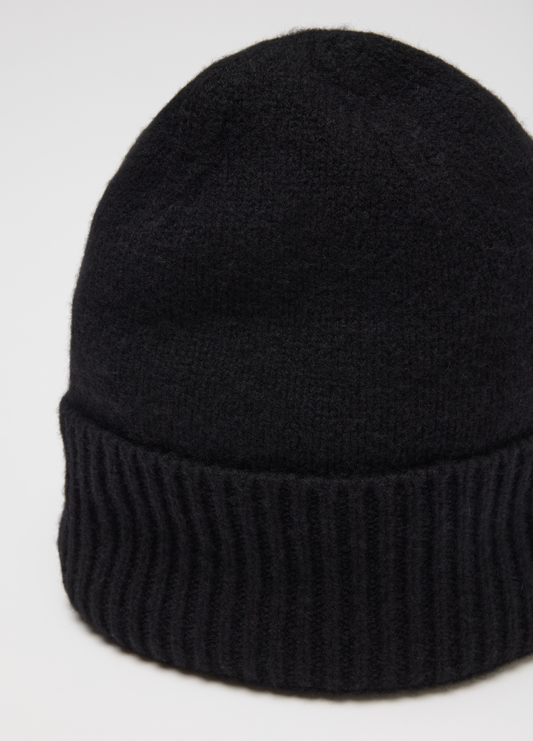 Stefanel - Cappello in pura lana nero, Donna, Nero canna di fucile, Taglia ONE SIZE